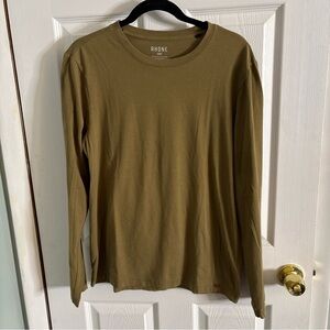 Men’s Rhone Element Long Sleeve Everyday Tee Mustard Sz M
